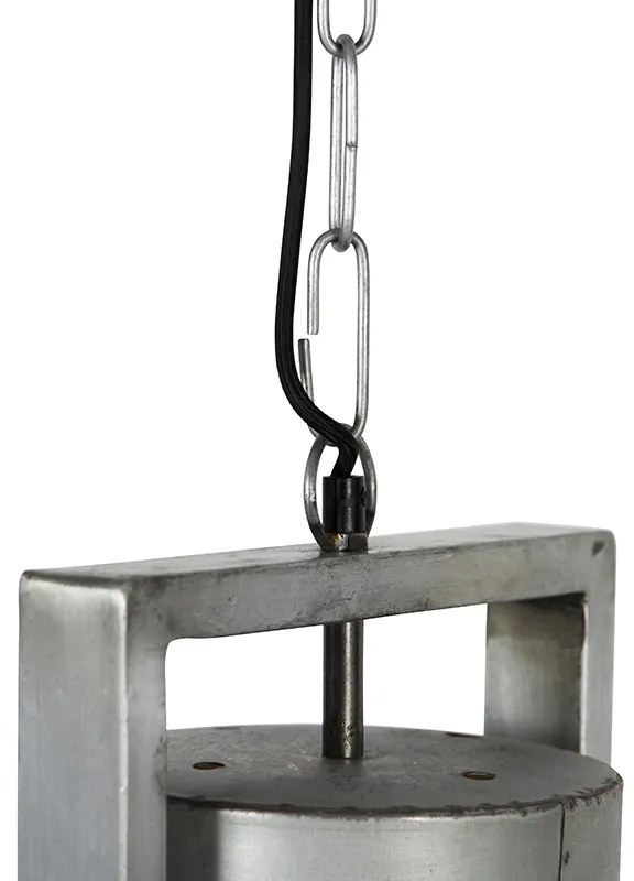 Lampada a sospensione industriale grigia 40 cm - Samia Sabo
