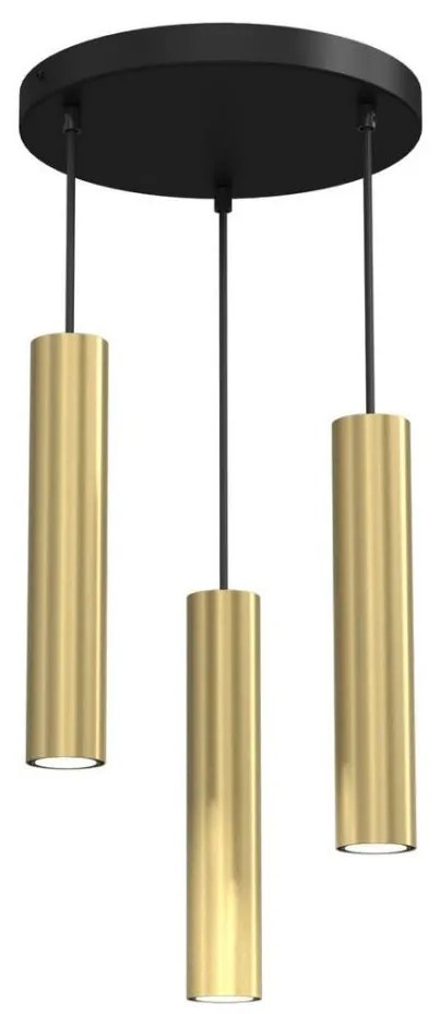 Lampadario a sospensione con filo RAITO 3xGU10/8W/230V ottone