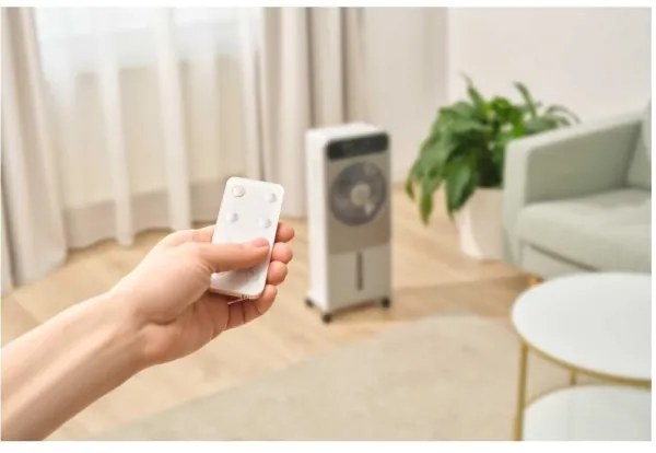 Sencor - Raffrescatore d'aria mobile 28W/230V grigio con telecomando