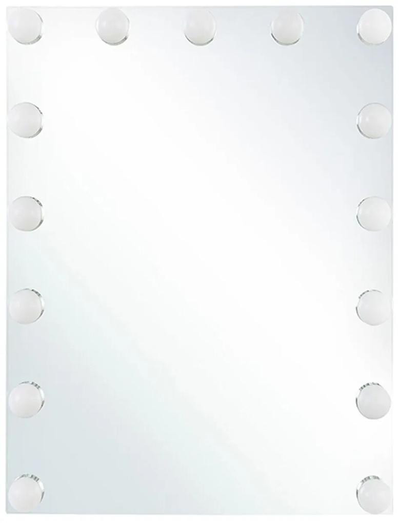 Specchio camerino da parete a LED bianco 40 x 50 cm LUCENAY Beliani