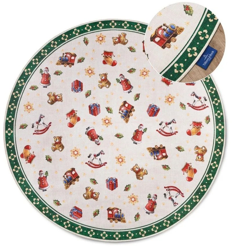 Tappeto rotondo verde con motivo natalizio ø 150 cm Green Christmas - Villeroy&Boch