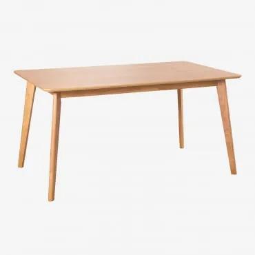 Tavolo da pranzo rettangolare in legno (150x90 cm) Kerhen Legno - Sklum