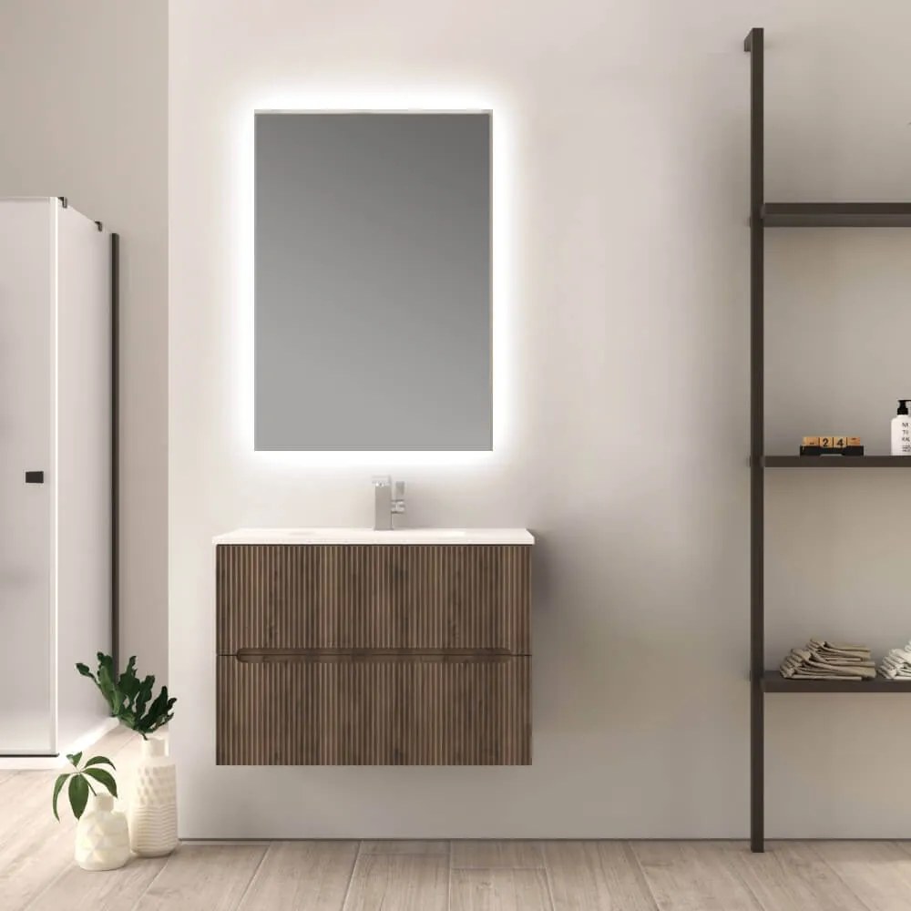 Mobile bagno Noce cannetato 80 cm Riga