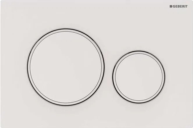 Geberit 115.882.01.1 - Placca di comando Sigma20 24,6 x 16,4 cm bianca
