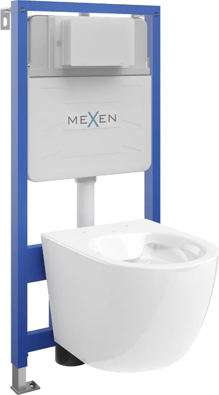 Mexen set di installazione WC a incasso Fenix Slim con vaso WC Lena, bianco lucido - 6103322XX00