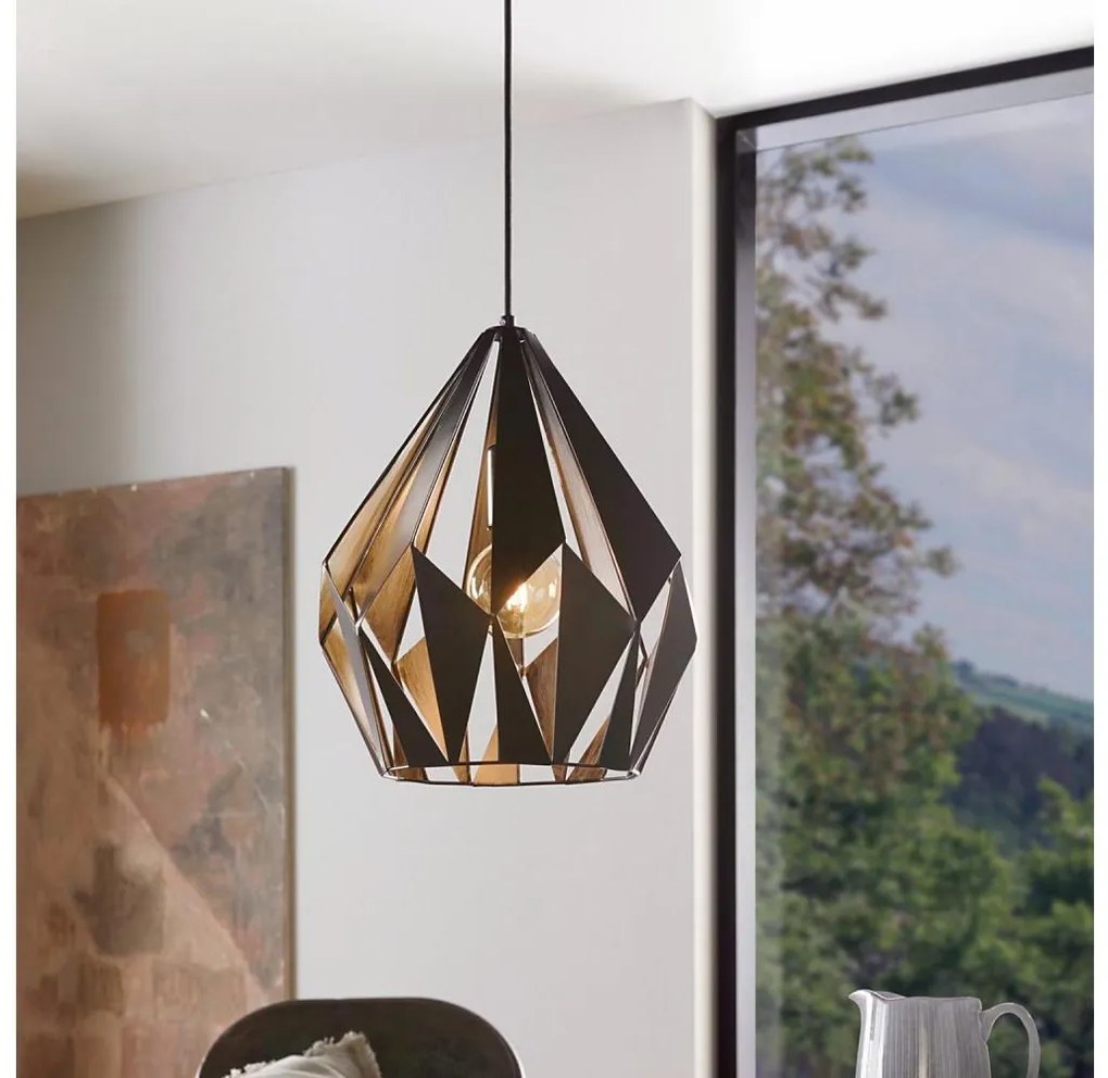 Eglo 49255 - Lampadario CARLTON 1 1xE27/60W/230V