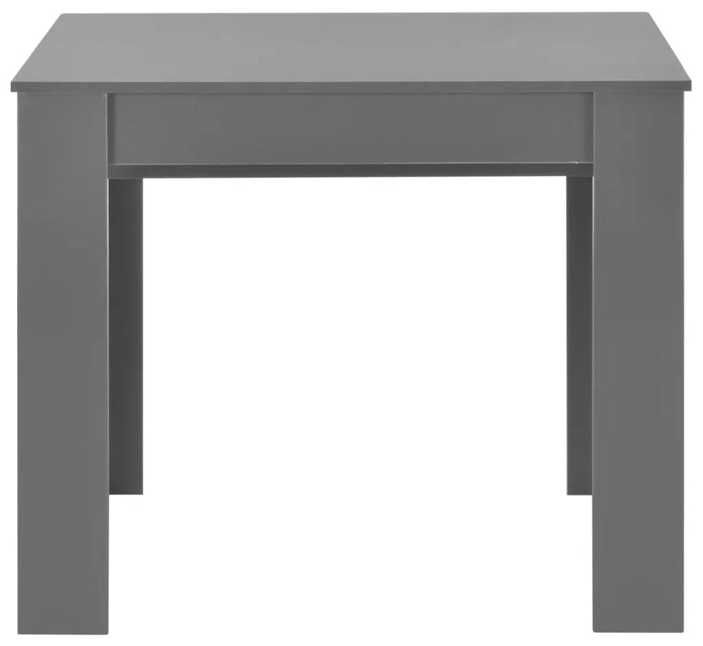 Tavolo da Pranzo Estensibile Grigio Lucido 175x90x75 cm in MDF