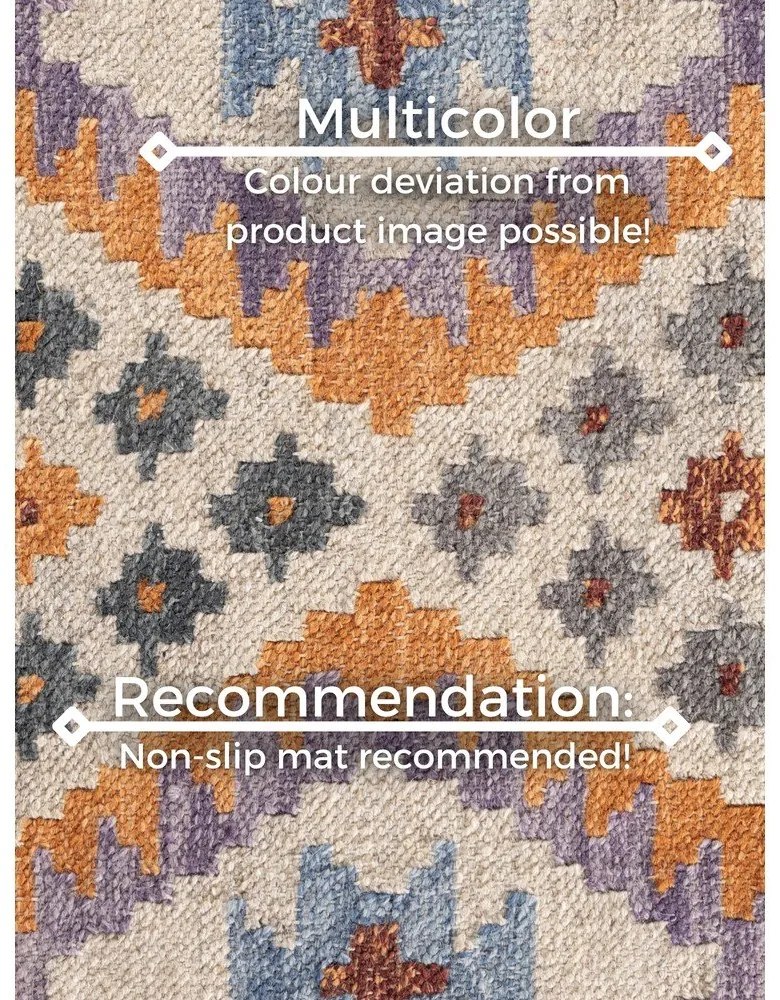 Tappeto in lana reversibile/tessuto a mano 200x290 cm Kamal Oasis – Nouristan