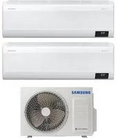 Climatizzatore Condizionatore Samsung Dual Split Inverter serie WINDFREE ELITE 7+9 con AJ050TXJ2KG/EU R-32 Wi-Fi integrato 7000+9000