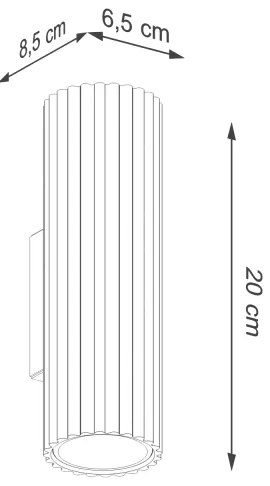 Brilagi - Applique LED CRESTO 2xGU10/10W/230V 20 cm bianca