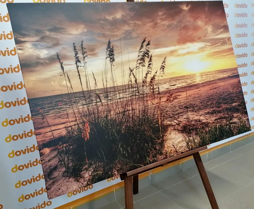 Quadro su tela – Tramonto sulla spiaggia