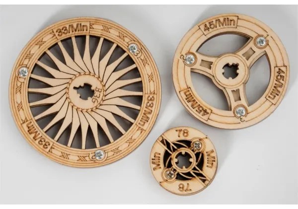 RoboTime - 3D puzzle meccanico in legno Grammofono (electric drive)