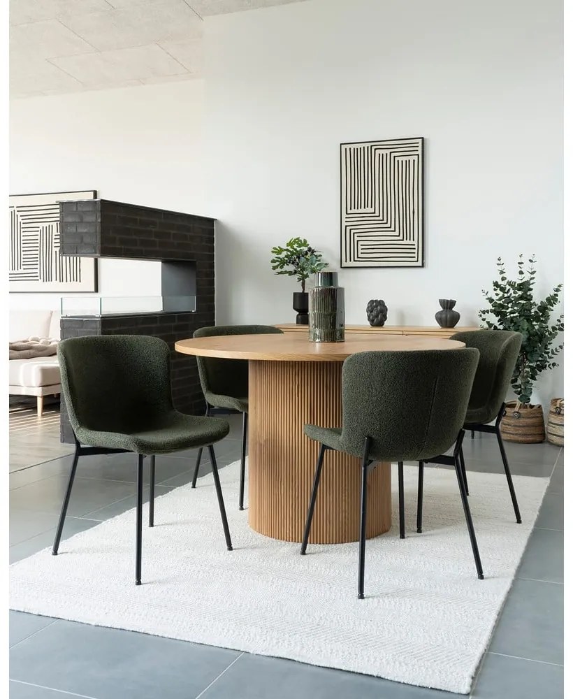 Sedie da pranzo verde scuro in un set di 2 Maceda - House Nordic