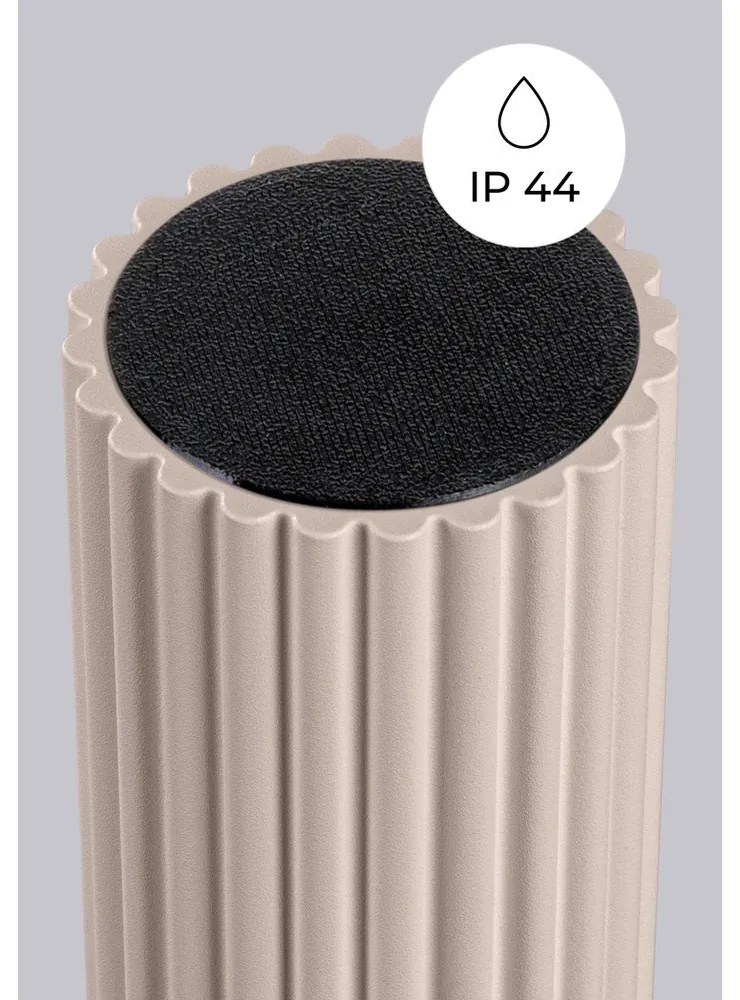 Plafoniera grigio tortora con paralume in vetro ø 12 cm Orbital – Sollux