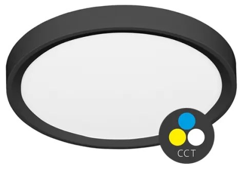 Ecolite W007-CCT/32W/CR - Plafoniera LED SALY LED/32W/230V IP40 nero