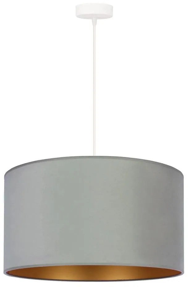 Duolla - Lampadario a sospensione con filo ROLLER 1xE27/15W/230V chiaro diametro 40 cm verde/oro