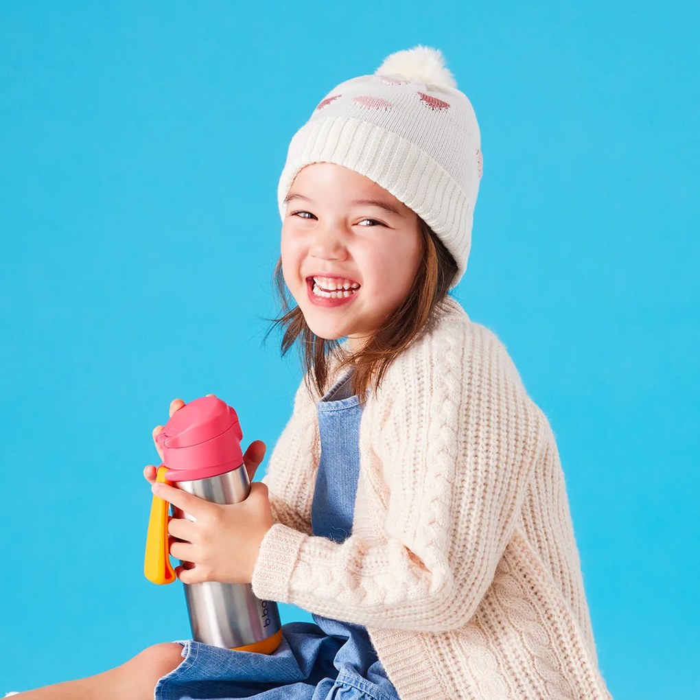 Bottiglia termica Sport 500 ml – rosa/arancione