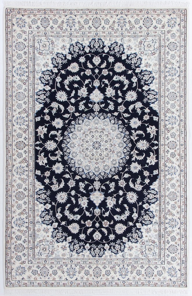 Nain Tappeto 140x220 (Iran) Annodato A Mano