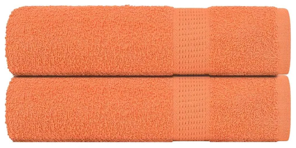 Asciugamani Bagno 2 Pz Arancioni 100x150cm 360g/m² 100% Cotone /