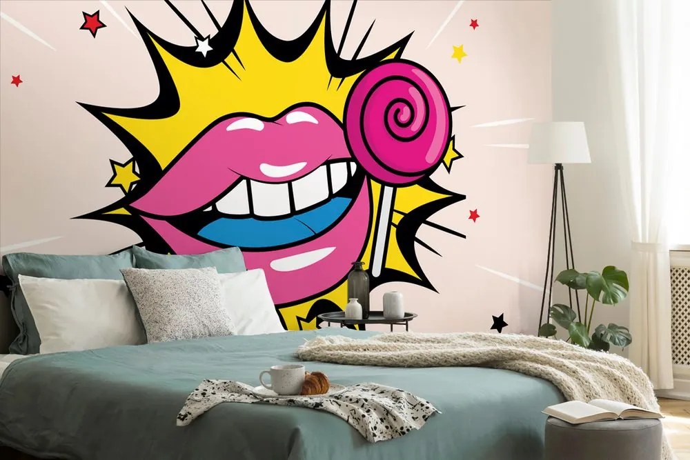 Carta da parati – Dolce lecca-lecca pop art