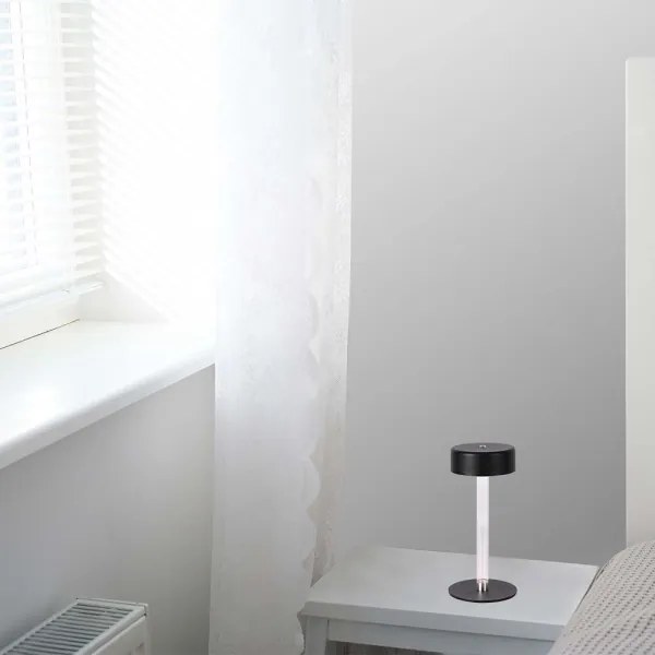 LED Lampada da tavolo ricaricabile dimmerabile LED/3W/5V 3000-6000K nero
