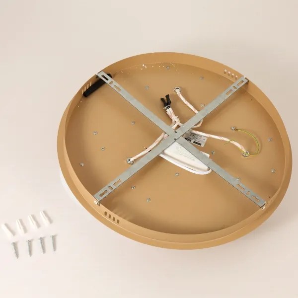 Brilagi - Plafoniera LED VISBY WOOD, 36W/230V, Ø 50 cm, marrone