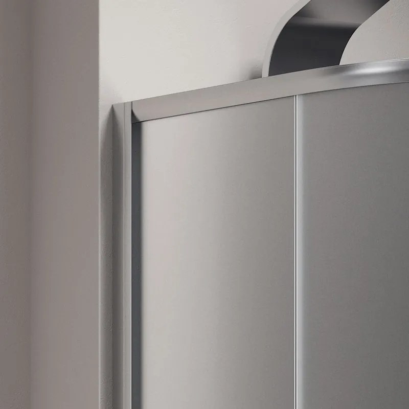 Box doccia stondato 120x90cm vetro opaco KAM-K270 - KAMALU