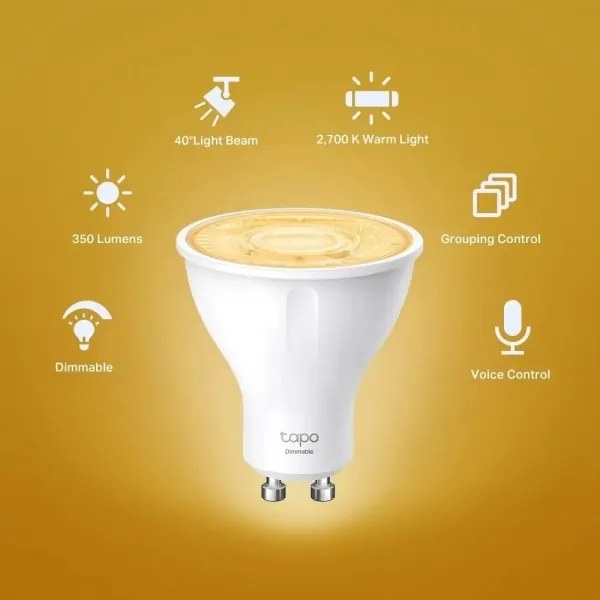 Lampadina LED dimmerabile GU10/2,9W/230V 2700K Wi-Fi - TP-Link