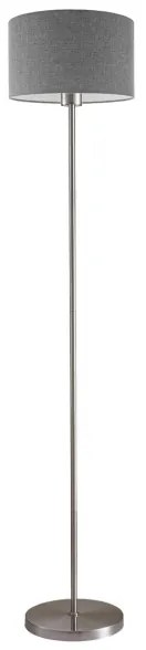 Lampada da terra a LED TUNJA 1xE27/20W/230V Ø 30 cm cromo opaco/grigio