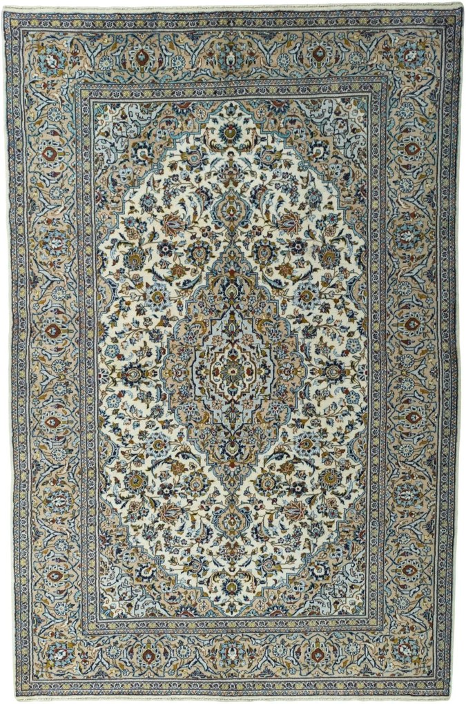 Kashan Tappeto persiano 310 x 200 Beige (Iran) Annodato A Mano