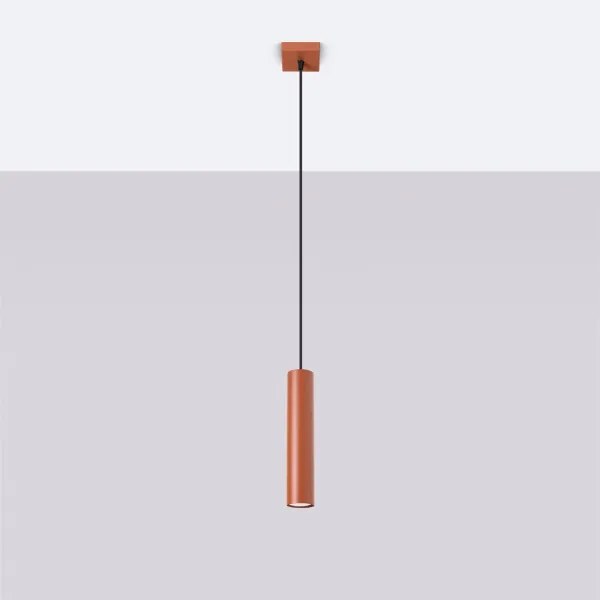 Sollux SL.1489 - Lampadario a sospensione con filo LAGOS 1xGU10/10W/230V rosso