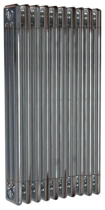 Radiatore acqua calda ERCOS in acciaio 3 colonne, 10 elementi interasse 53,5 cm, grigio