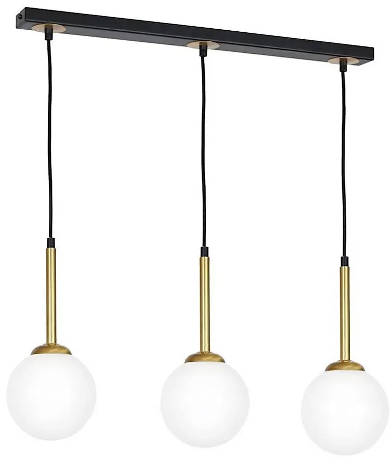 Lampadario a sospensione con filo PARMA 3xE14/40W/230V nero