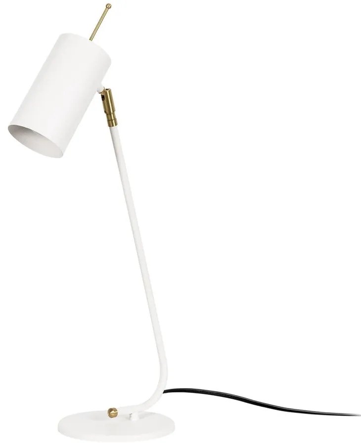 Lampada da tavolo bianca con paralume in metallo (altezza 55 cm) Sivani - Opviq lights