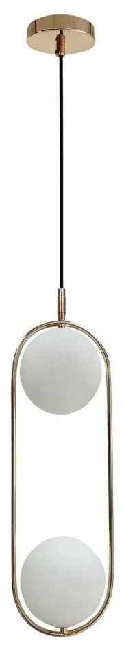 Lampadario a sospensione con filo CORDEL 2xG9/28W/230V oro