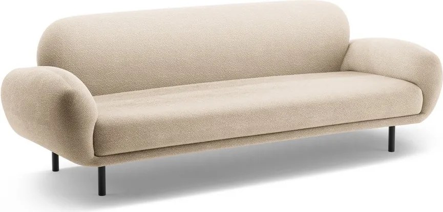 Divano beige con rivestimento in bouclé 208 cm Poppy – Micadoni