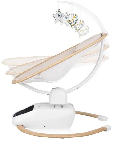 Lionelo - Dondolo per bambini con melodia OLIVIA Beige Naturale + telecomando