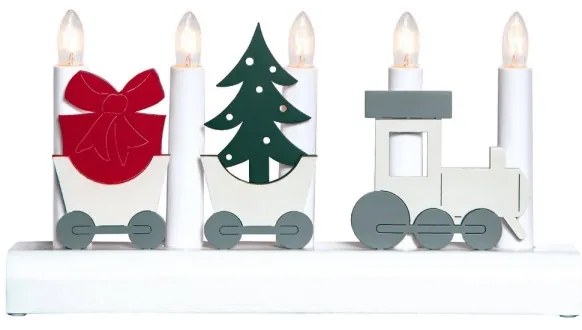 Eglo 410405 - Candeliere natalizio JULIA 5xE10/3W/230V