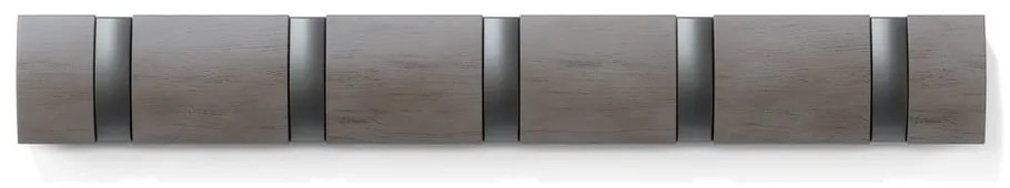 Appendiabiti da parete grigio chiaro in legno di pioppo Flip - Umbra