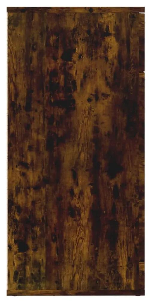 Credenza rovere fumo 80x36x75 cm in legno multistrato