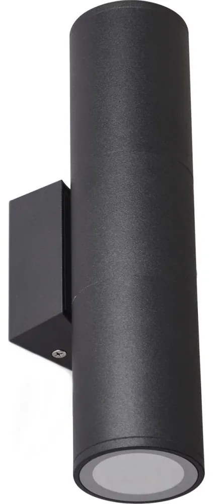 Applique da esterno 2xGU10/35W/230V IP54 arrotondato nero