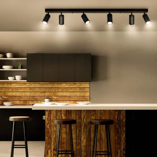 Brilagi - Faretto LED dimmerabile SELE 6xGU10/6,5W/230V nero