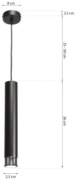 Lampadario a sospensione con filo DANI 1xGU10/8W/230V