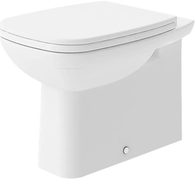 Vaso WC filomuro d-code, sedile escluso P 56 x L 35.5 x H 38.5 cm bianco lucido