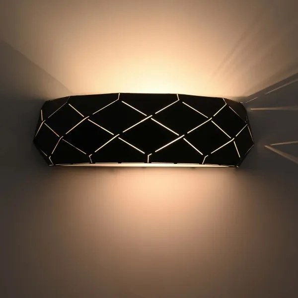 Applique da parete REUS 1xE27/40W/230V, nero