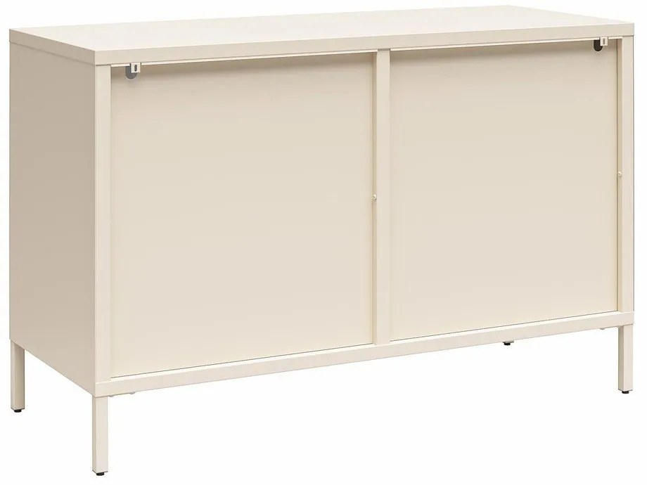 Vetrina in metallo crema 100x64x40 cm Luna - Støraa