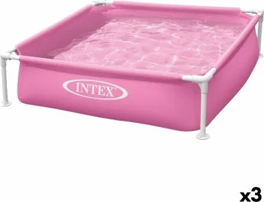 Piscina Smontabile Intex 342 L 122 x 30 x 122 cm Rosa (3 Unità)