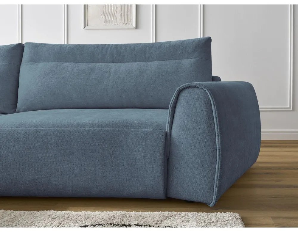 Divano angolare blu Aden – Bobochic Paris