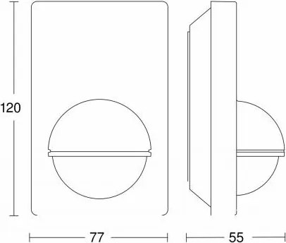 STEINEL 603113 - Sensore movimento esterno IS 180-2 nero IP54
