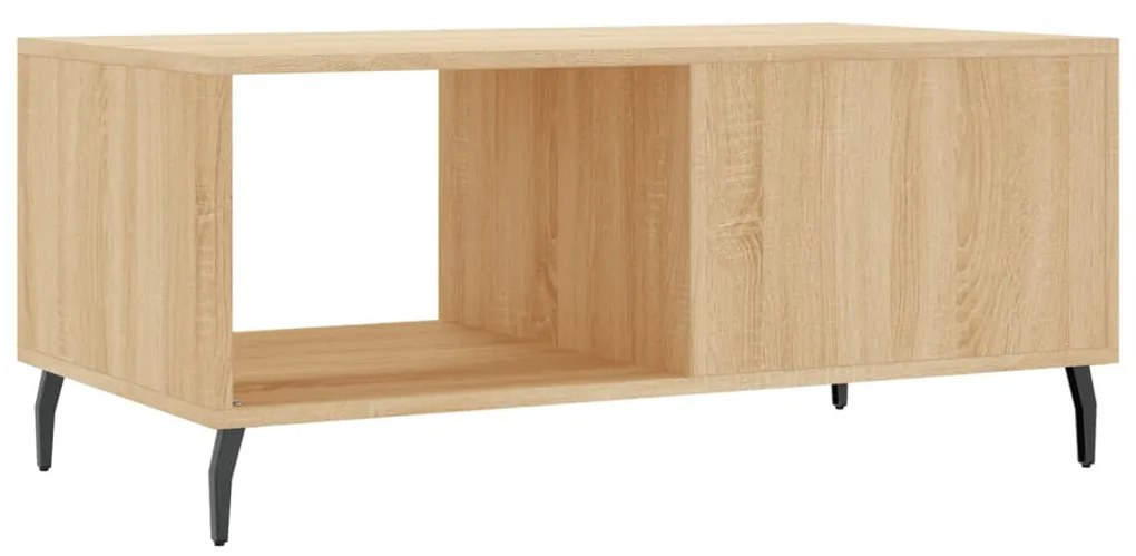 Tavolino da Salotto Rovere Sonoma 90x50x40 cm Legno Multistrato